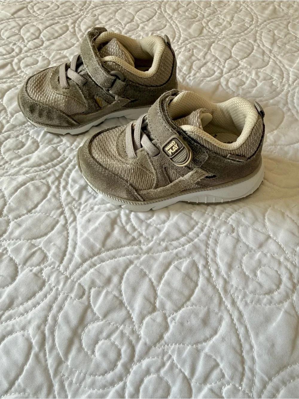 Baby Boy size 5W Stride Rite Made2Play Ace gray toddler sneaker